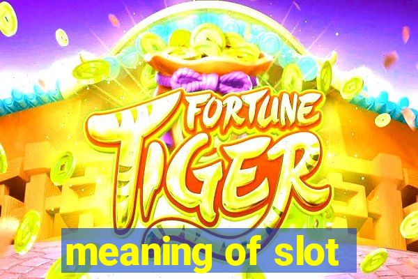 meaning of slot