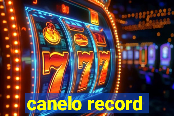 canelo record