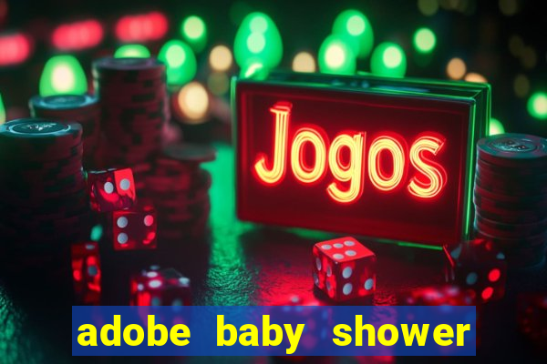 adobe baby shower bingo cards