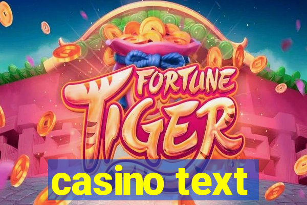 casino text