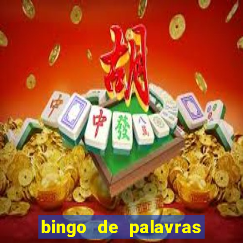 bingo de palavras 4 ano