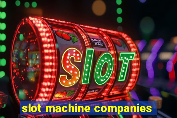 slot machine companies