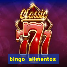 bingo alimentos para imprimir