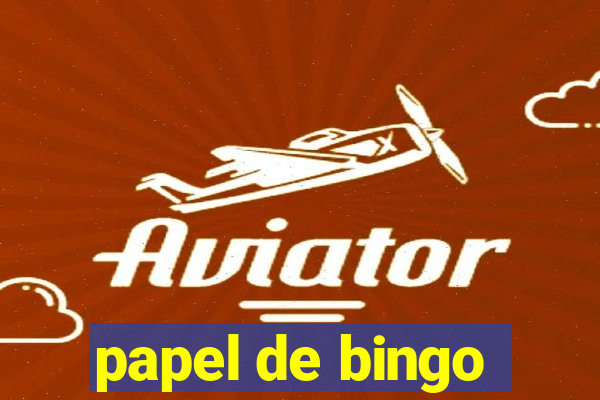 papel de bingo