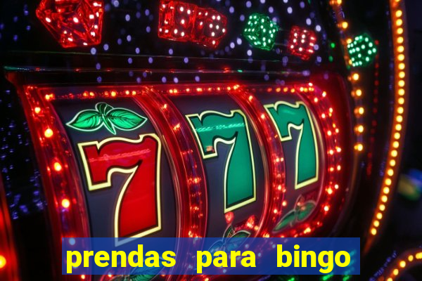 prendas para bingo de natal