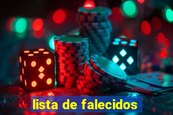 lista de falecidos