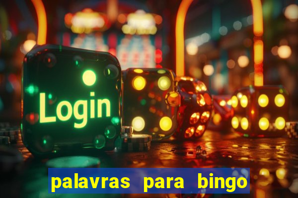 palavras para bingo de cha de lingerie