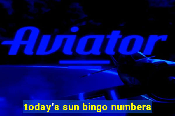 today's sun bingo numbers