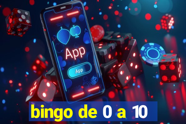 bingo de 0 a 10