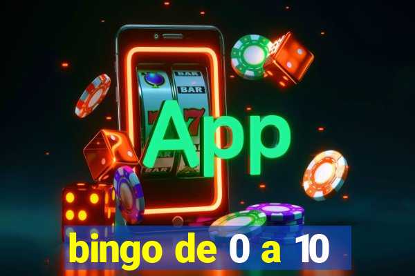 bingo de 0 a 10