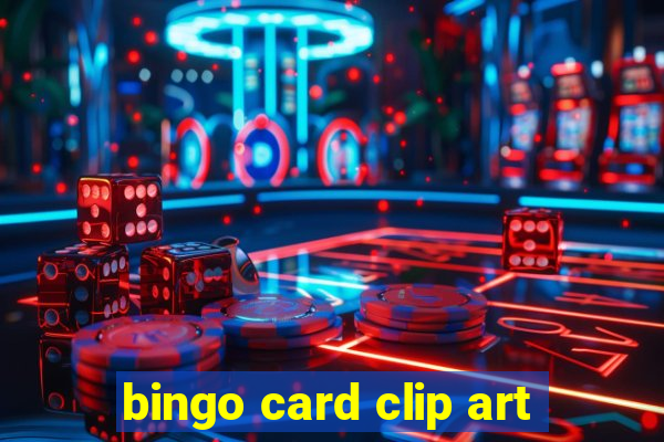 bingo card clip art