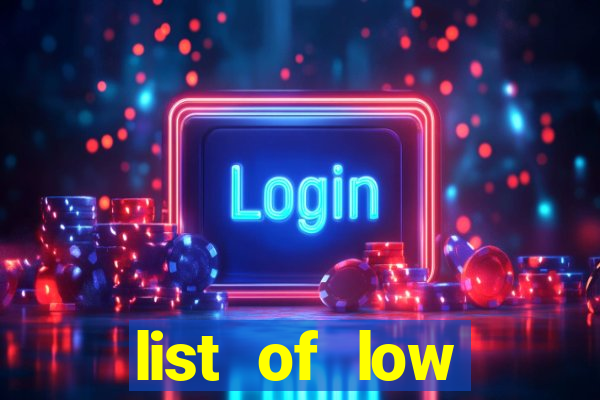 list of low variance slot machines