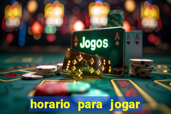 horario para jogar fortune rabbit