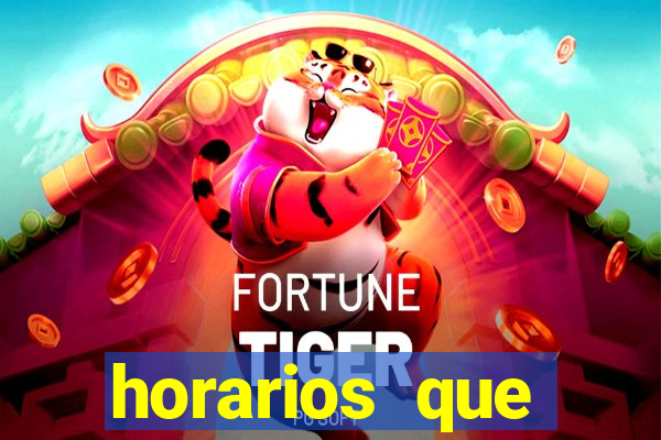 horarios que fortune tiger paga