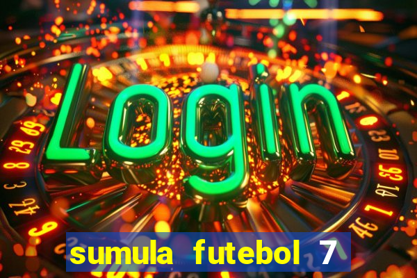 sumula futebol 7 society excel