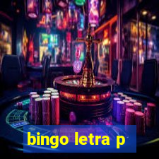 bingo letra p