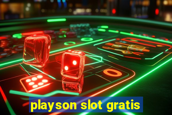 playson slot gratis