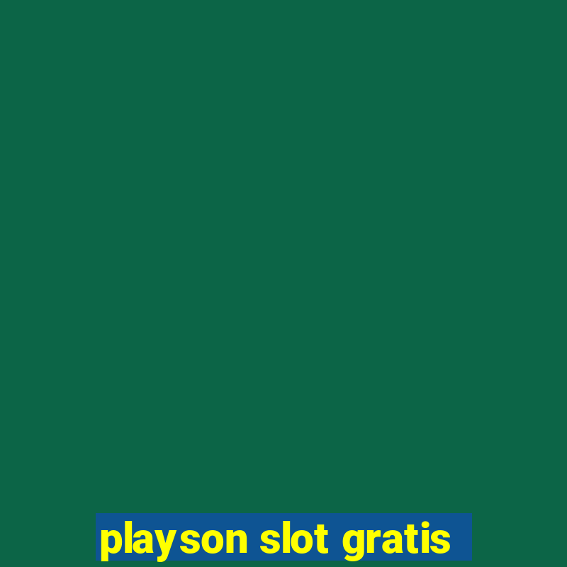 playson slot gratis