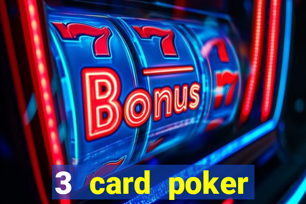 3 card poker casino game