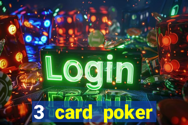 3 card poker casino game