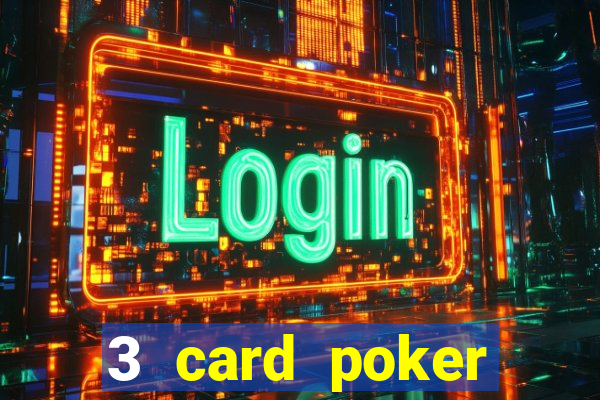 3 card poker casino game