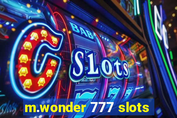 m.wonder 777 slots