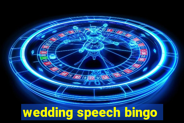 wedding speech bingo