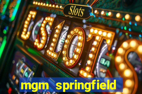 mgm springfield slot payout percentage