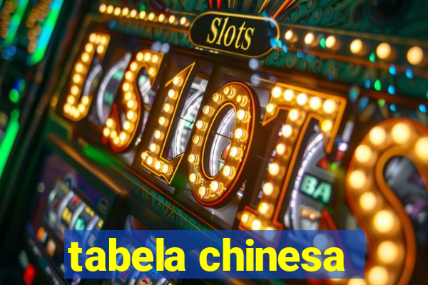 tabela chinesa