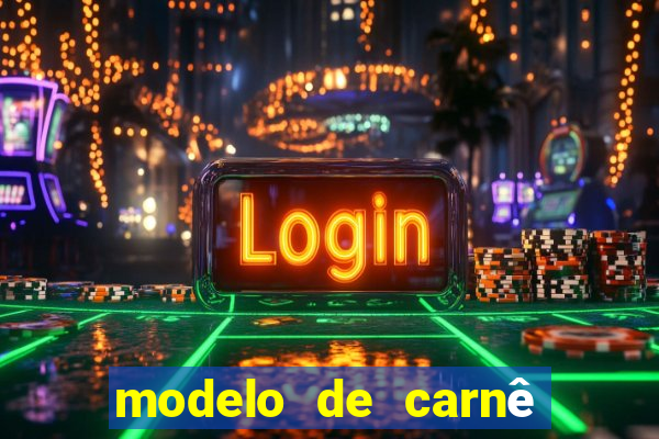 modelo de carnê de pagamento word