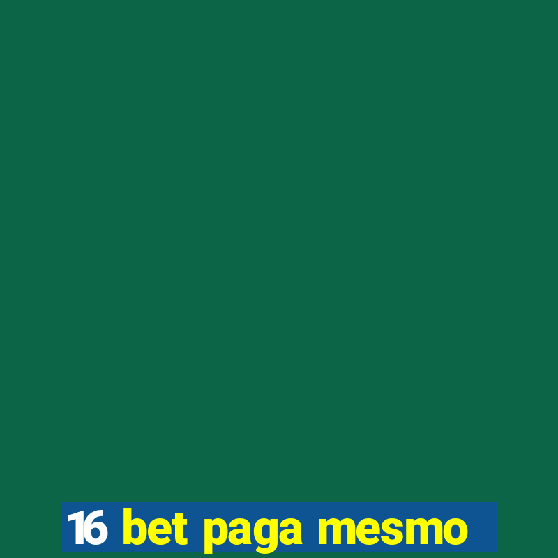 16 bet paga mesmo