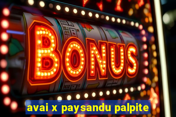 avai x paysandu palpite