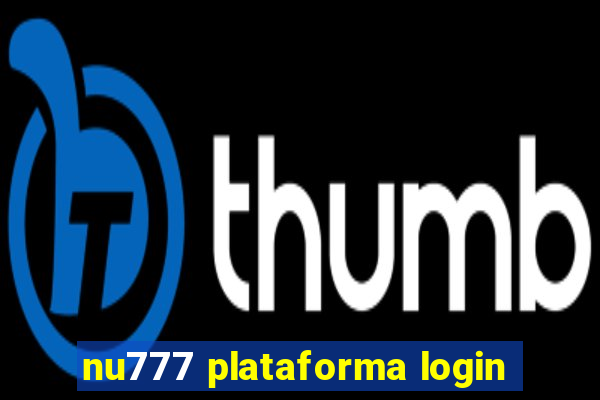 nu777 plataforma login