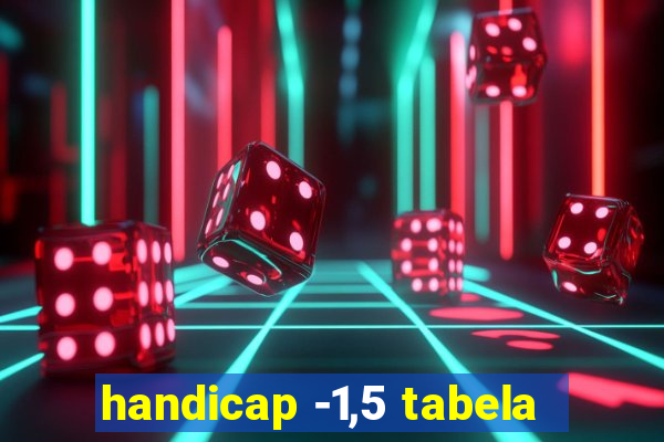 handicap -1,5 tabela