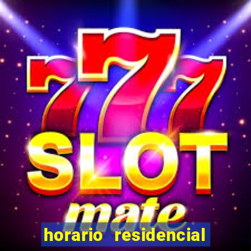 horario residencial das flores