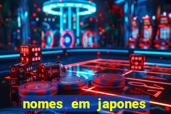 nomes em japones para jogo