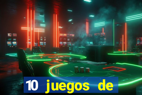 10 juegos de casino nombres