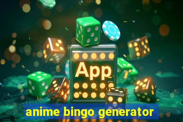 anime bingo generator