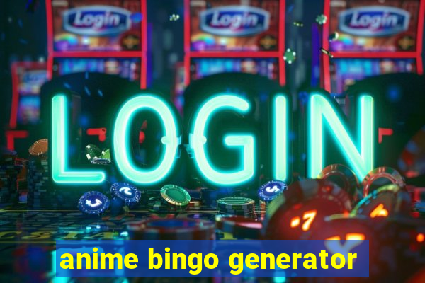 anime bingo generator