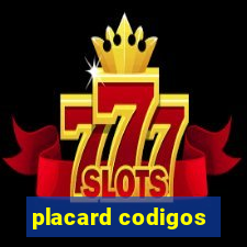 placard codigos