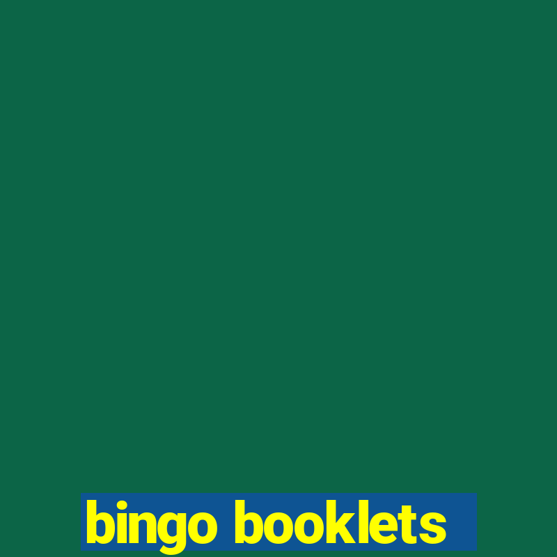 bingo booklets