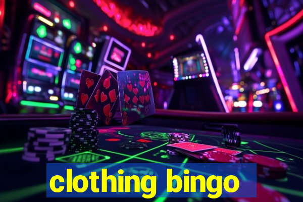 clothing bingo