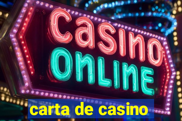 carta de casino