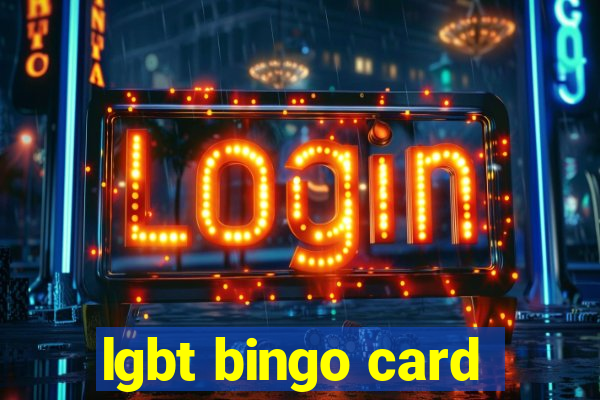 lgbt bingo card