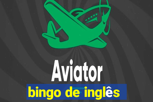 bingo de inglês