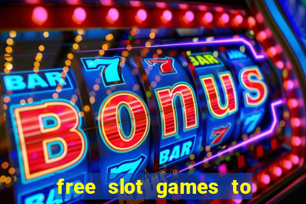 free slot games to play offline