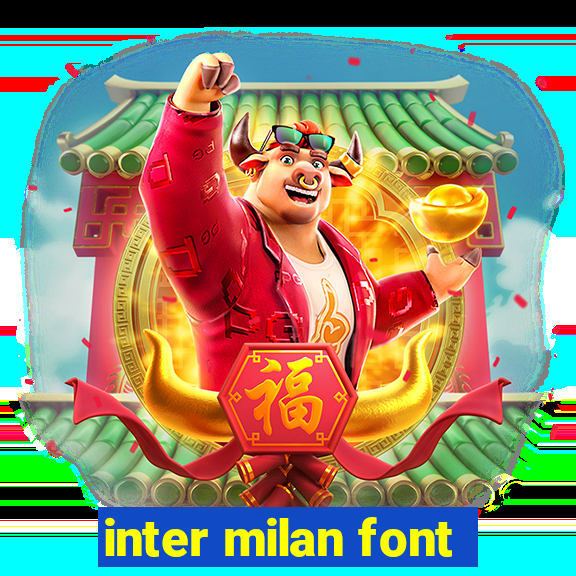 inter milan font