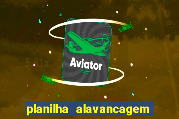 planilha alavancagem de banca