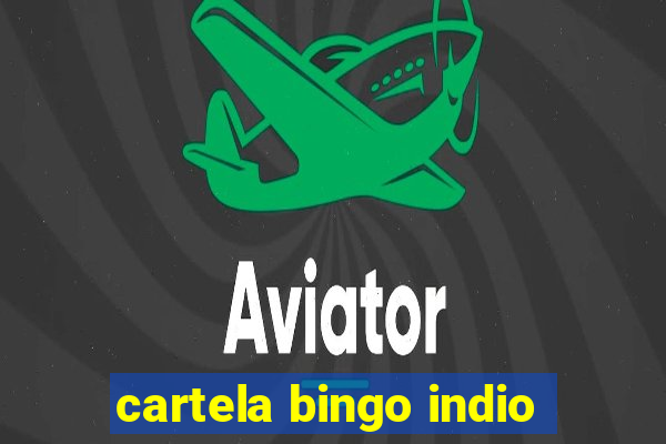 cartela bingo indio