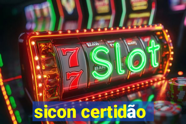 sicon certidão